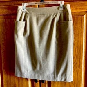 Apostrophe lined tan skirt